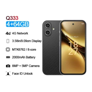 SOYES Q333 4GB RAM 64GB ROM Android 12.0 Smartphone 2000mAh Face ID 4G LTE Dual SIM 3.58‘’ Screen Small Phone - Image 1