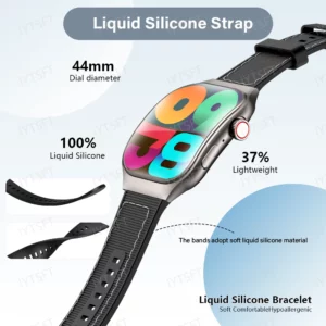 LAXASFIT New Curved Screen Women's Smart Watch 2.01'' AMOLED HD Touch Screen Bluetooth 5.3 Voice Call Men's Fitness Smart Watch - Image 5