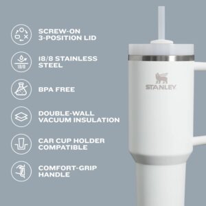 STANLEY Quencher H2.0 Tumbler with Handle and Straw 30 oz | Flowstate 3-Position Lid | Cup Holder Compatible for Travel | Insulated Stainless Steel Cup | BPA-Free | Rose Quartz 2.0 - Image 4