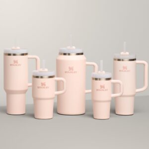 STANLEY Quencher H2.0 Tumbler with Handle and Straw 30 oz | Flowstate 3-Position Lid | Cup Holder Compatible for Travel | Insulated Stainless Steel Cup | BPA-Free | Rose Quartz 2.0 - Image 6