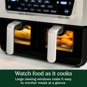 Cuisinart Dual Basket Air Fryer, Two Baskets 11 Qt in Total, 6 Functions: Air Fry, Roast, Bake, Broil, Dehydrate & Keep Warm, Features Sync Finish & Sync Settings, Toss Reminder & Auto-Pause, ADZ-112 - Image 2
