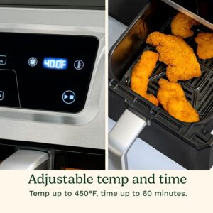 Cuisinart Dual Basket Air Fryer, Two Baskets 11 Qt in Total, 6 Functions: Air Fry, Roast, Bake, Broil, Dehydrate & Keep Warm, Features Sync Finish & Sync Settings, Toss Reminder & Auto-Pause, ADZ-112 - Image 5