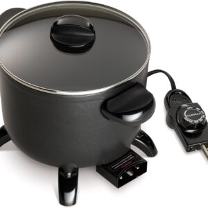 Presto 06006 Kitchen Kettle Multi-Cooker, Steamer, Deep Fryer, Black - Image 3