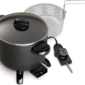 Presto 06006 Kitchen Kettle Multi-Cooker, Steamer, Deep Fryer, Black - Image 4