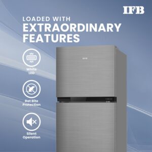 IFB Double Door Refrigerator, 364L Gross, Frost Free, 7 Smart Cooling Modes, Active Deodorizer, Brush Grey, IFBFF-2901FBS-EUA - Image 7