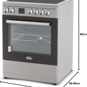 Terim 60X60 Ceramic Cooking Range, 6 Oven Function With Turbo Fan, Stainless Steel, Tervc66St, 1 Year Warranty - Image 9