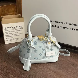 Classic style small handbag - Women's shell bag, simple and fashionable, versatile and stylish, embossed design, single shoulder - Image 2