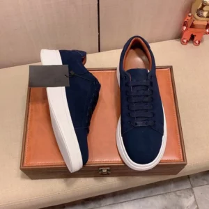 Classic Business Men Leather Casual Shoes Flats Skateboard Shoes Print Lace-up Comfortable Man Non Slip Sneakers Zapatos Hombre - Image 2