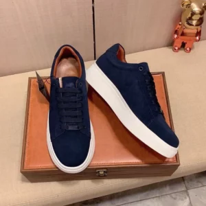 Classic Business Men Leather Casual Shoes Flats Skateboard Shoes Print Lace-up Comfortable Man Non Slip Sneakers Zapatos Hombre - Image 4