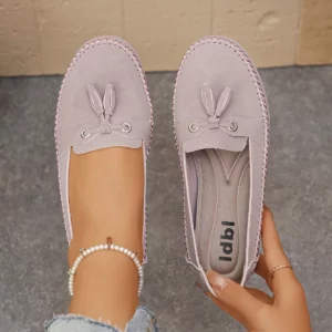 Summer Women Flats 2026 New Round Toe Leather Ladies Casual Shoes Big Size Slip Relaxation Comfort Women Dress Shoes 78 - Image 3