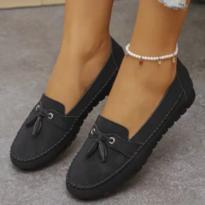 Summer Women Flats 2026 New Round Toe Leather Ladies Casual Shoes Big Size Slip Relaxation Comfort Women Dress Shoes 78 - Image 5