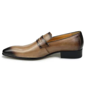 NEW Men's Luxury Loafers Cowhide Wear-resistant and Comfortable Leather Shoes Daily Dress Fashion Office Formal Shoes Leather - Image 3