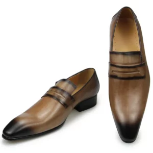 NEW Men's Luxury Loafers Cowhide Wear-resistant and Comfortable Leather Shoes Daily Dress Fashion Office Formal Shoes Leather - Image 4
