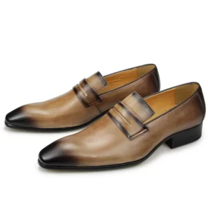 NEW Men's Luxury Loafers Cowhide Wear-resistant and Comfortable Leather Shoes Daily Dress Fashion Office Formal Shoes Leather - Image 6