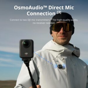 DJI Osmo 360 Standard Combo - Waterproof 8K 360° Action Camera with 1-Inch Sensor, 128GB Built-in Storage, 100-Min 8K Recording, 4K/120fps & 170° Wide-Angle Video, Invisible Selfie Stick Effect - Image 5