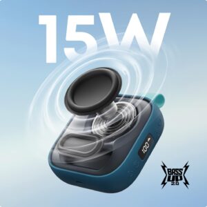 soundcore Boom Go 3i Portable Bluetooth Speaker by Anker, 24H Playtime, 15W Punchy Sound, Emergency Power Bank, Powerful BassUp 2.0, Bluetooth 6.0, IP68 Waterproof for Hiking/Cycling/Camping (Blue) - Image 3