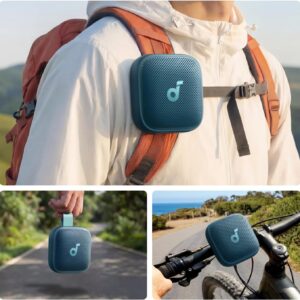 soundcore Boom Go 3i Portable Bluetooth Speaker by Anker, 24H Playtime, 15W Punchy Sound, Emergency Power Bank, Powerful BassUp 2.0, Bluetooth 6.0, IP68 Waterproof for Hiking/Cycling/Camping (Blue) - Image 5