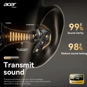 Acer Ohr636 Wireless Bluetooth Earphones In-Ear Type Acn Call Noise Reduction Wireless 5.4 Low Power Consumption Stunning Stereo - Image 4