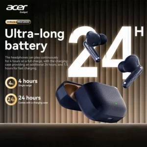 Acer Ohr636 Wireless Bluetooth Earphones In-Ear Type Acn Call Noise Reduction Wireless 5.4 Low Power Consumption Stunning Stereo - Image 6