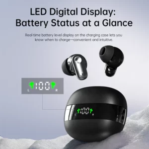 MINI550-Wireless headphones, high-fidelity stereo headphones,with noise cancellation feature and LED display,mini headphones - Image 3