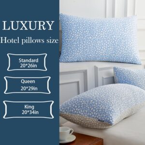 Firm Memory Foam Bed Pillows Queen Size Set of 2,Adjustable Cooling Side Sleeper Pillow,Hotel Collection Breathable Support, Washable Cover with Zipper,Home Gifts - Image 3