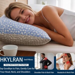 Firm Memory Foam Bed Pillows Queen Size Set of 2,Adjustable Cooling Side Sleeper Pillow,Hotel Collection Breathable Support, Washable Cover with Zipper,Home Gifts - Image 4