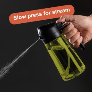 CXINYI - 16oz/470ml Olive Oil Dispenser for Kitchen with Stickers - 2 in 1 Olive Oil Sprayer for Cooking, Air Fryer, and Salad, Black&Green (Light-Proof Kitchen Gadget) - Image 6