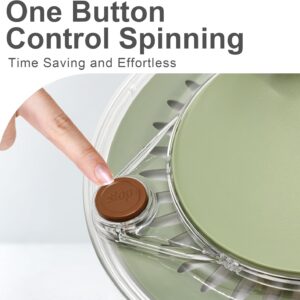 5.3Qt Stainless Steel Salad Spinner, Salad Spinner Stainless Steel With Stop Button & Drain Hole, Non-Slip Base, Vegetable Spinner Dryer, Dishwasher Safe For Kitchen - Image 6