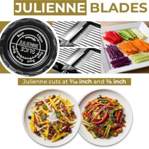 Gramercy Adjustable Mandoline Food Slicer, Mandoline Slicer for Kitchen, Mandolin, Potato, Tomato, Carrot, Vegetable, Fruit and Onion Cutter - Stainless Steel - INCLUDING 1 Pair Cut-Resistant Gloves - Image 4