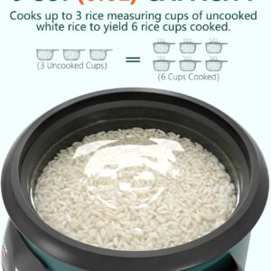 Macook Mini Rice Cooker | 6-Cup (0.6L) Small Rice Maker | One-Button Operation | Non-Stick Inner Pot | Automatic Keep Warm & Overheat-Proof | for 1-6 People, Students & Small Families (Green) - Image 2