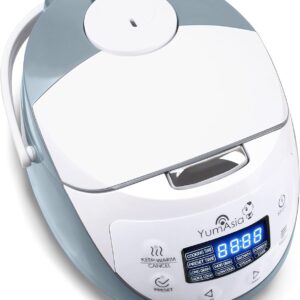 Yum Asia Panda Mini Rice Cooker With Ninja Ceramic Bowl and Advanced Fuzzy Logic (3.5 cup, 0.63 litre) 4 Rice Cooking Functions, 4 Multicooker functions, Digital LED display - 120V - Image 7