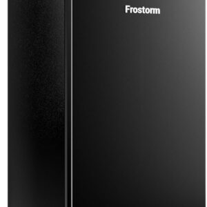 3.2 Cu Ft Mini Fridge with Freezer - Energy Efficient, Large Capacity Single Door Upright Freezer for Bedroom, Office & Dorm | Small Fridge, Reversible Door, ETL Certified(Black) - Image 2