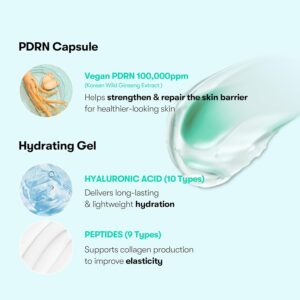 VT COSMETICS PDRN Capsule Cream 100, Hydrating Face Moisturizer with 100,000ppm PDRN, Hyaluronic Acid, 9 Peptides, Firming & Plumping Nourishing Cream, Korean Skin Care, 1.69 fl. oz. - Image 5