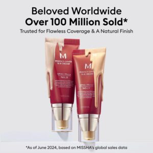 MISSHA M Perfect Cover BB Cream No.23 Natural Beige -Light/Medium with Cool/Neutral Undertone SPF 42 PA +++ 1.69 Fl Oz - Tinted Moisturizer for face with SPF - Image 3