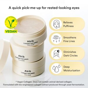Abib Vegan Collagen Eye Patches for Wrinkles & Fine Line with Jericho Rose Jelly & Peptides, 60 Count, Korean Skin Care - Image 8