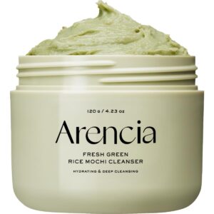 Arencia Korean Rice Mochi Face Cleanser - Face Wash, Gentle Scrub All in One for Deep Cleansing, Moisturizing, Pore Minimizing, Acne-Prone Skin, Removing Blackhead with Rice Water & Green Tea - Image 10