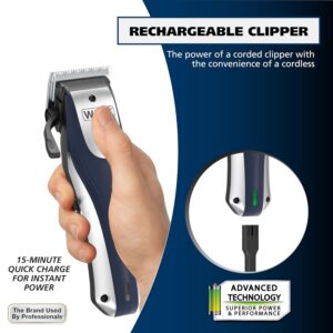 Wahl Lithium Ion Pro Rechargeable Cordless Hair Clippers for Men, Woman, & Children with Smart Charge Technology for Convenient at Home Haircutting - Model 79470 - Image 3