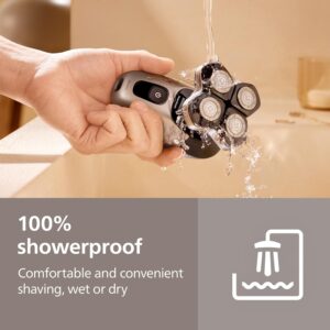 Philips Norelco Head Shaver Pro 7000 Series - Electric Shaver for Men and Women, 360° Flexing Head & ComfortCut Blades for Clean Shave, Gentle on Skin, Model HS7980/40 - Image 5