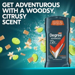 Degree Men Antiperspirant Deodorant Adventure Antiperspirant For Men With MotionSense Technology 2.7 oz, Pack of 4 - Image 5