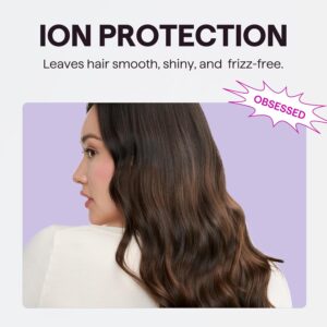 Wavytalk Hair Dryer with Diffuser, Blown Away Ionic Hair Dryer for Curly Hair with Comb, 1875W Fast Drying Blow Dryer with Ceramic Technology, 3 Attachments for All Hair Types, Light and Quiet, Black - Image 5