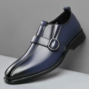 Men's Fashionable British Style Leather Shoes Classic Derby Loafers Formal Shoes Trendy Footwear-HT186 - Image 6