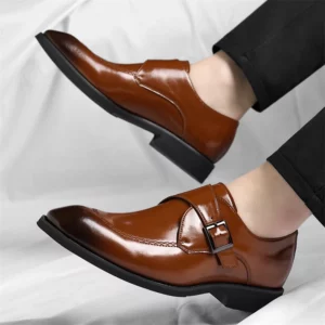 Men's Leather Shoes British Style Business Formal Derby Comfortable Fashionable Casual Footwear-SJ1112 - Image 6