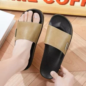 Men's Summer Open Toe Leather Flat Sole Slippers Soft Sole Non Slip Lightweight High Quality Home Slipper Outdoor Casual Slipper - Image 6