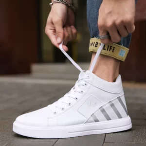 Big Size 39-48 Men's Casual Shoes High top Sneakers Fashion Designer Platform Flats Shoes Outdoor Tennis Training Shoes Men - Image 2