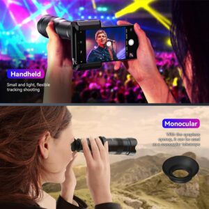 APEXEL 36x Telephoto Lens for iPhone | Kit with Sturdy Metal Tripod for Smartphones, Compatible with iPhone 16 15 14 13 12 Pro Max, Samsung Galaxy, Google Pixel - Image 3