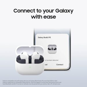 SAMSUNG Galaxy Buds 3 FE (2025) True Wireless Bluetooth Earbuds, Active Noise Cancellation, Powerful Sound, Clear Calls, Long Lasting Battery, Hands Free AI, Black [US Version, 2 Year Warranty] - Image 6