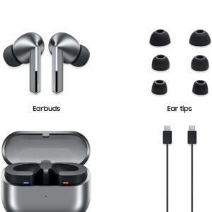 Samsung Galaxy Buds 3 Pro AI True Wireless Bluetooth Earbuds, Noise Cancelling, Sound Optimization, Redesigned Comfort Fit, Silver [US Version, Amazon Exclusive, 2Yr Warranty] - Image 9