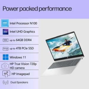 HP Pavilion 15.6 Laptop Computer for Daily Work & Student Home Study, Lifetime Office 365, Intel N100, 8GB RAM, 256GB SSD, Fast Charging, Long Battery Life, Windows 11 Home - Image 3