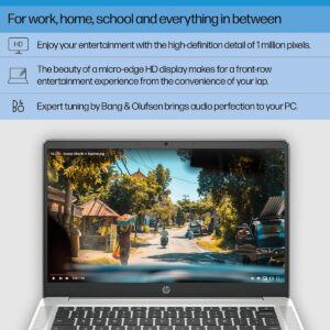 HP Chromebook 14 Laptop, Intel Celeron N4120, 4 GB RAM, 64 GB eMMC, 14" HD Display, Chrome OS, Thin Design, 4K Graphics, Long Battery Life, Ash Gray Keyboard (14a-na0226nr, 2022, Mineral Silver) - Image 7