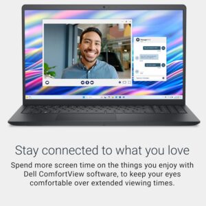 Dell 15 Laptop DC15250-15.6-inch FHD 120Hz Display, Intel Core 3 Processor 100U, 8GB DDR4 RAM, 512GB SSD, Intel UHD Graphics, Windows 11 Home, Onsite Service - Carbon Black - Image 10